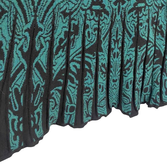 Peruvian Connection Orinda Top‎ Turquoise and Black Size S NWT - Picture 5 of 8